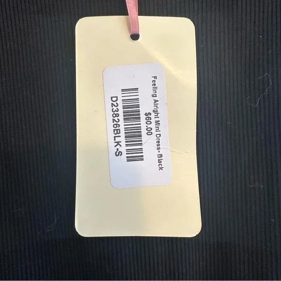 Entro Black Feeling Alright Size Small MODERN MINIMAL BLACK MINI DRESS - Picture 8 of 11